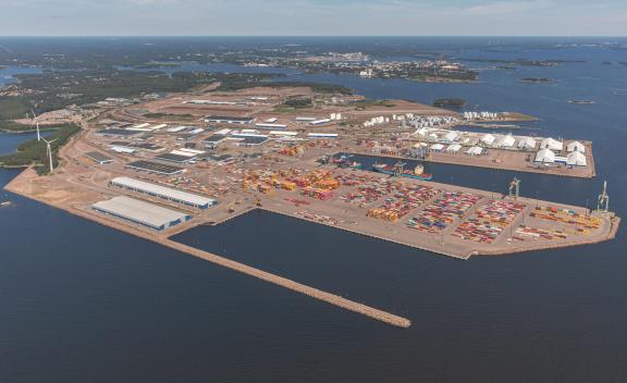 Ilmakuva Mussalon satamasta